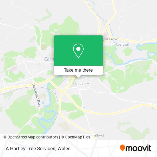 A Hartley Tree Services map