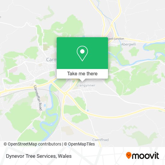 Dynevor Tree Services map
