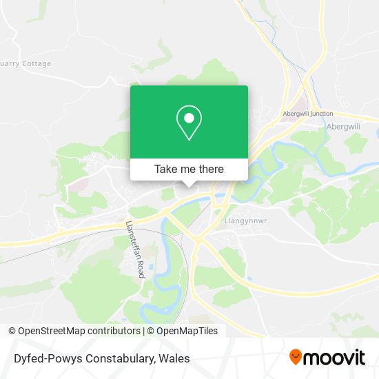 Dyfed-Powys Constabulary map