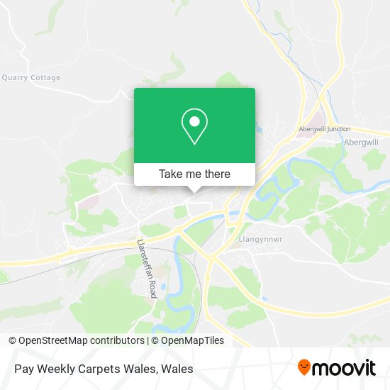 Pay Weekly Carpets Wales map