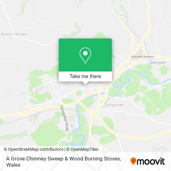 A Grove Chimney Sweep & Wood Burning Stoves map