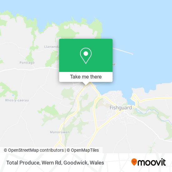 Total Produce, Wern Rd, Goodwick map