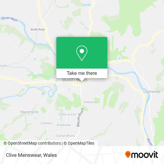 Clive Menswear map