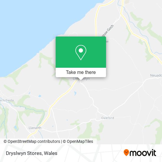 Dryslwyn Stores map