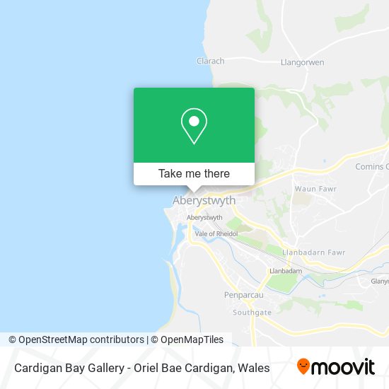 Cardigan Bay Gallery - Oriel Bae Cardigan map