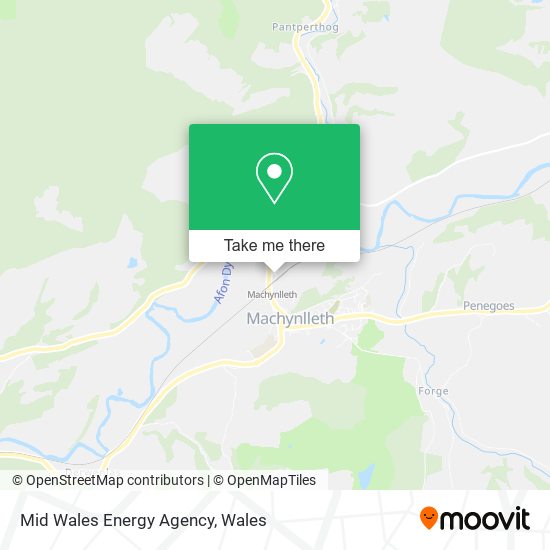 Mid Wales Energy Agency map