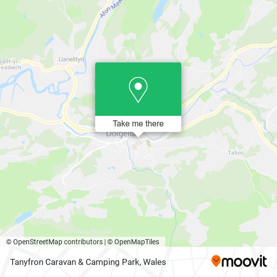 Tanyfron Caravan & Camping Park map