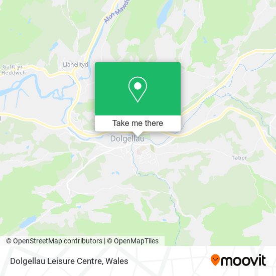 Dolgellau Leisure Centre map
