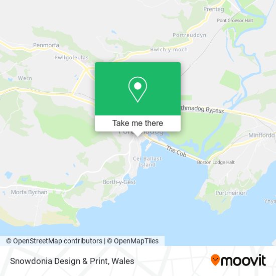 Snowdonia Design & Print map