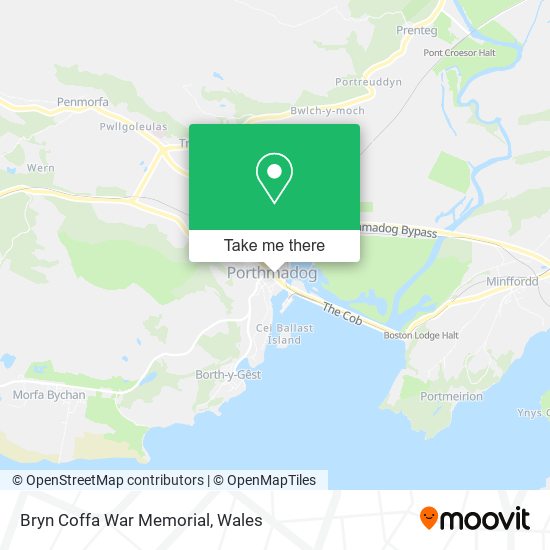 Bryn Coffa War Memorial map