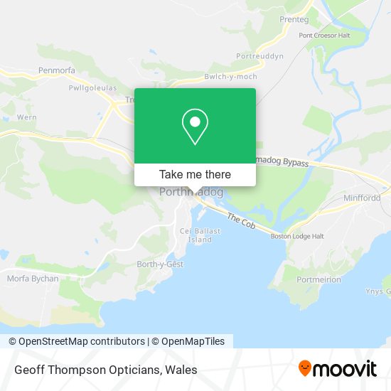 Geoff Thompson Opticians map