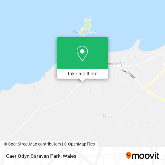 Caer Odyn Caravan Park map
