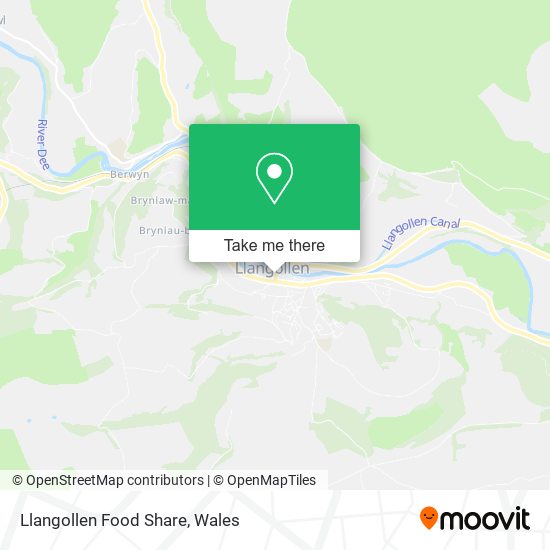 Llangollen Food Share map