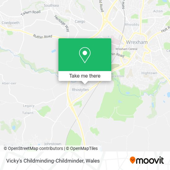 Vicky's Childminding-Childminder map