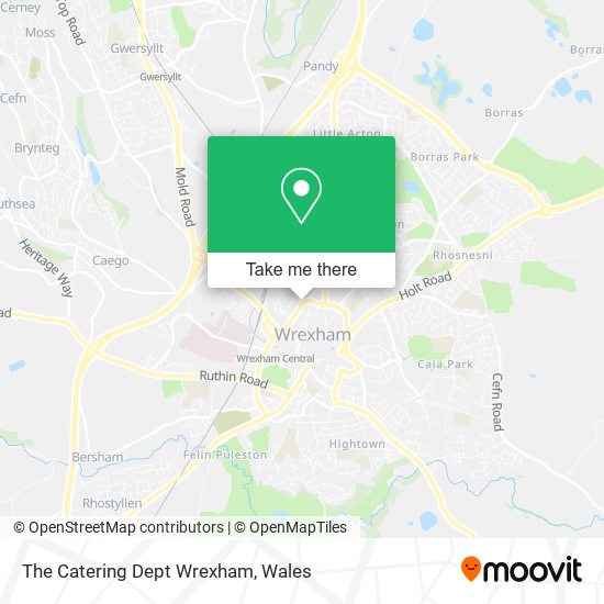 The Catering Dept Wrexham map