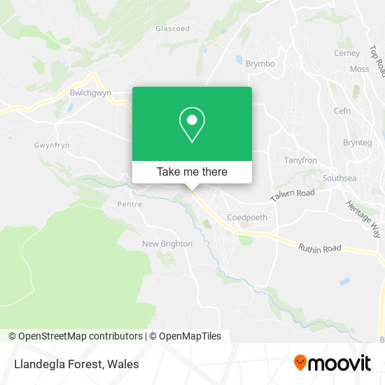Llandegla Forest map