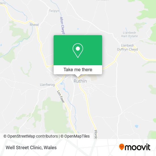 Well Street Clinic map