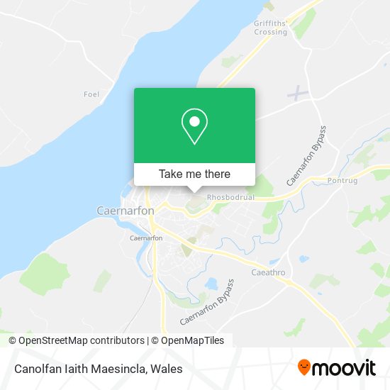 Canolfan Iaith Maesincla map