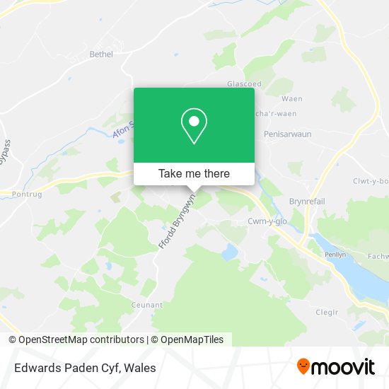 Edwards Paden Cyf map