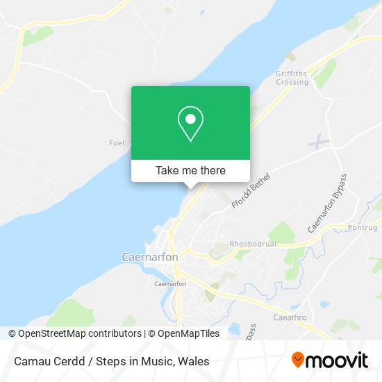 Camau Cerdd / Steps in Music map