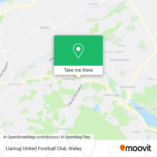 Llanrug United Football Club map