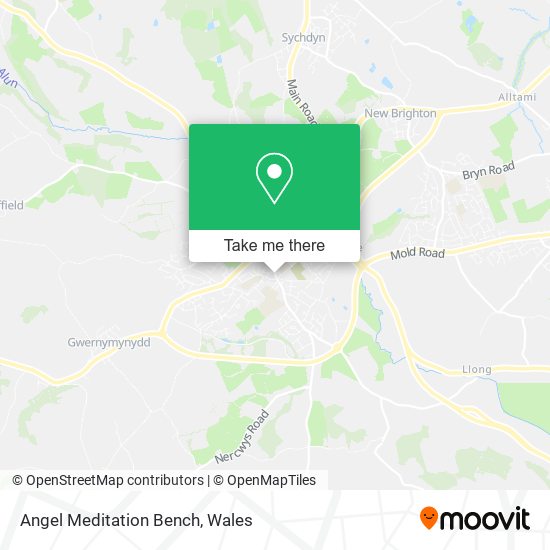 Angel Meditation Bench map