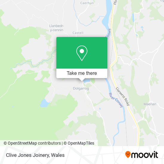 Clive Jones Joinery map
