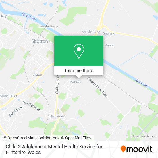 Child & Adolescent Mental Health Service for Flintshire map