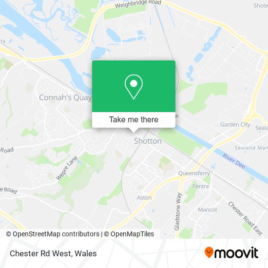 Chester Rd West map