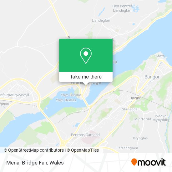 Menai Bridge Fair map
