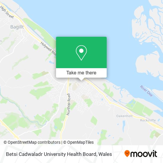 Betsi Cadwaladr University Health Board map