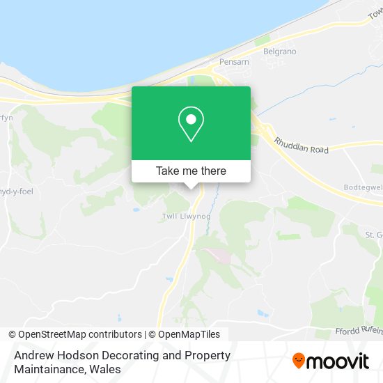 Andrew Hodson Decorating and Property Maintainance map
