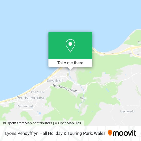 Lyons Pendyffryn Hall Holiday & Touring Park map
