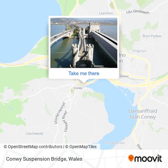 Conwy Suspension Bridge map