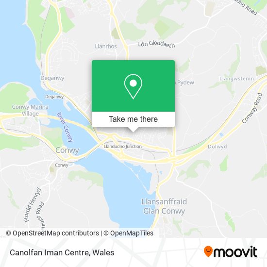 Canolfan Iman Centre map
