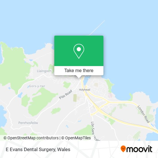 E Evans Dental Surgery map
