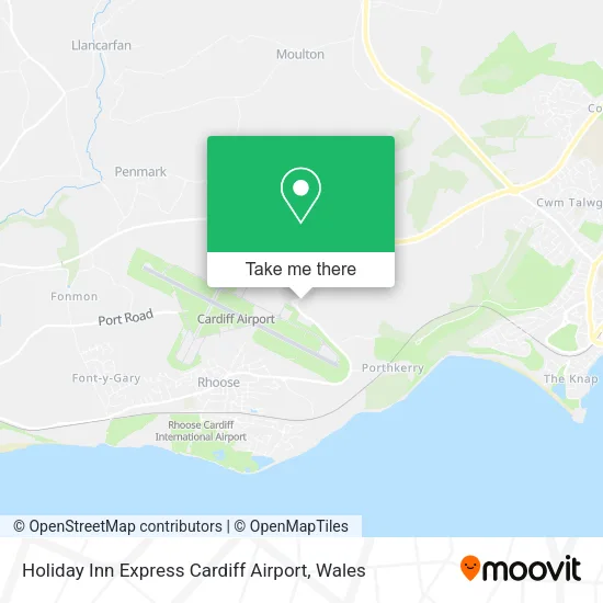 Holiday Inn Express Cardiff Airport map