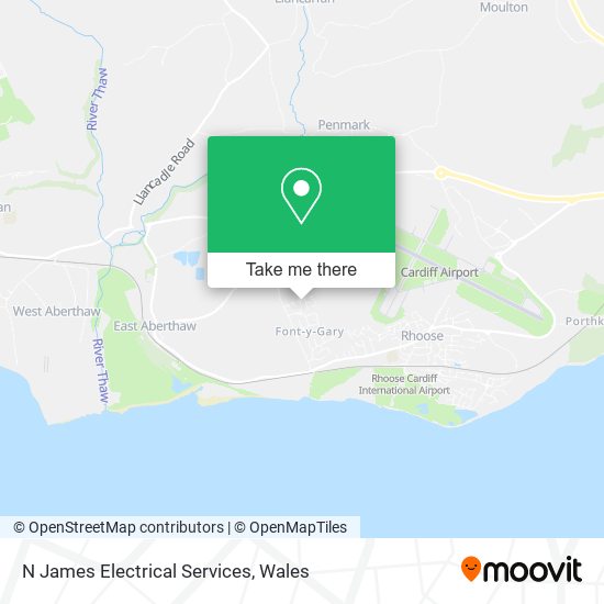 N James Electrical Services map