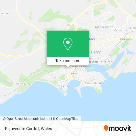 Rejuvenate Cardiff map
