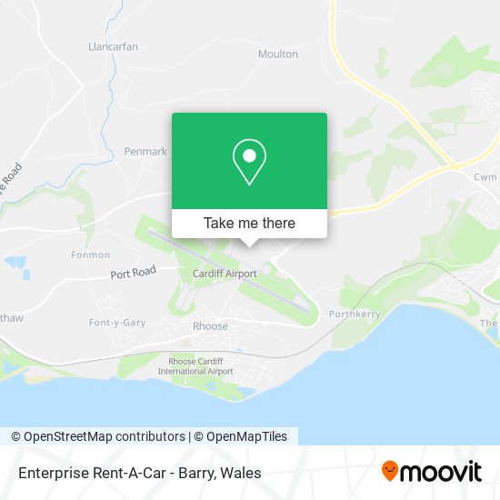 Enterprise Rent-A-Car - Barry map