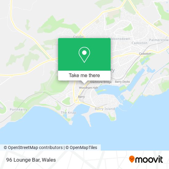 96 Lounge Bar map