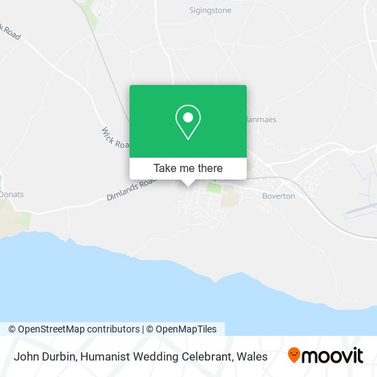 John Durbin, Humanist Wedding Celebrant map