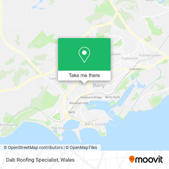 Dab Roofing Specialist map