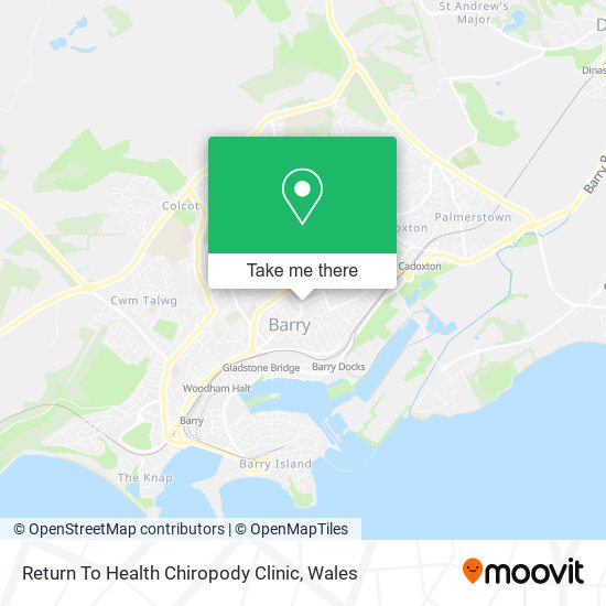 Return To Health Chiropody Clinic map