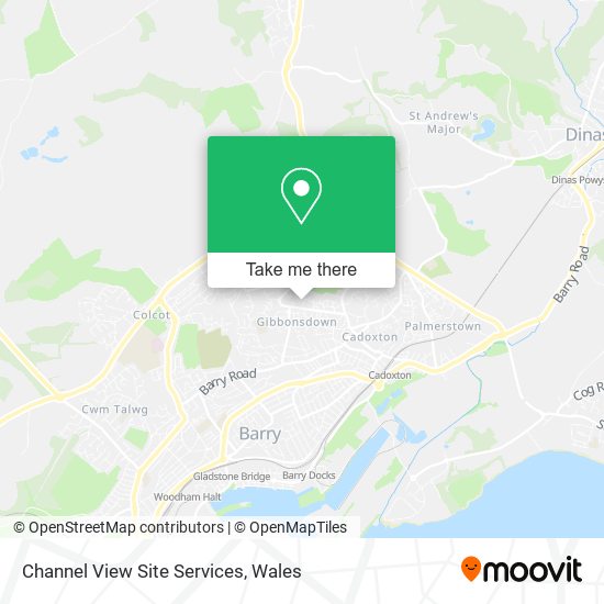 Channel View Site Services map