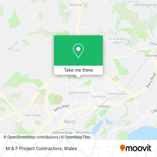 M & F Project Contractors map