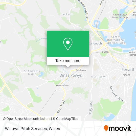 Willows Pitch Services map