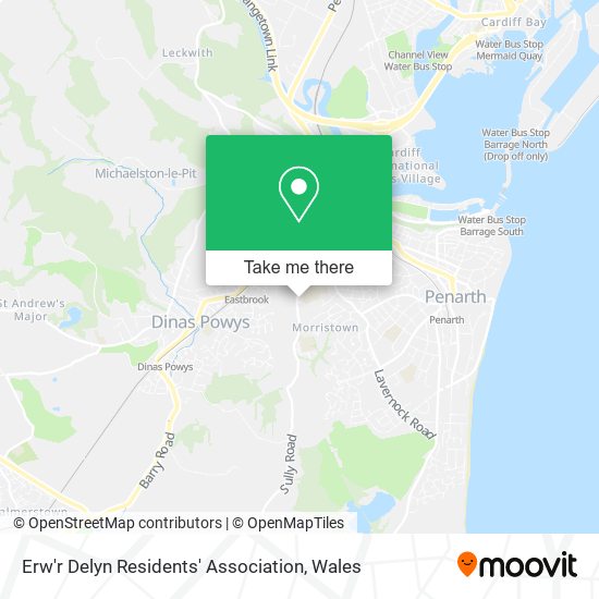 Erw'r Delyn Residents' Association map