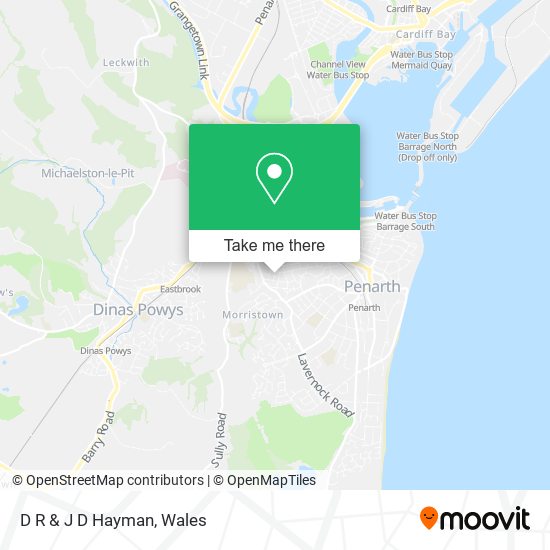 D R & J D Hayman map