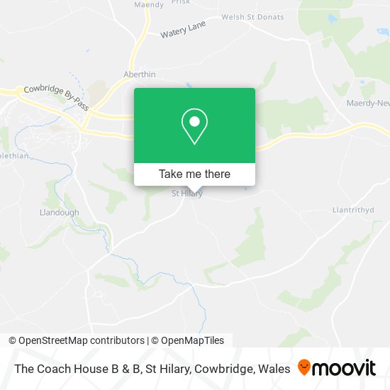 The Coach House B & B, St Hilary, Cowbridge map